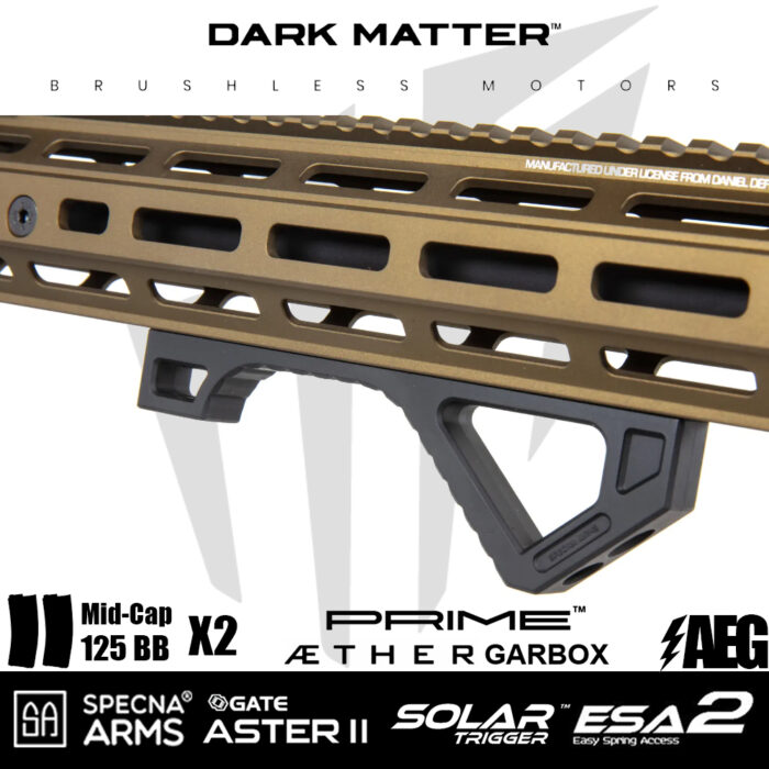 Specna Arms Daniel Defense® RIS III 12.5'' SA-P28 Prime™ Aster II ETU Fırçasız Motor Airsoft tüfeği - Chaos Bronz