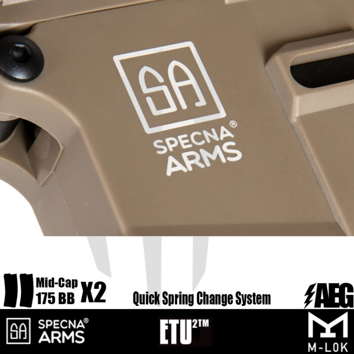 Specna Arms SA-F21 FLEX™ ETU2™ Airsoft Tüfeği – Tan