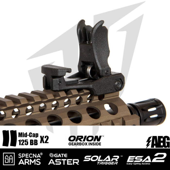 Specna Arms Daniel Defence® MK18 SA-E19 EDGE 2.0™GATE ASTER Airsoft Tüfeği – Chaos Bronz