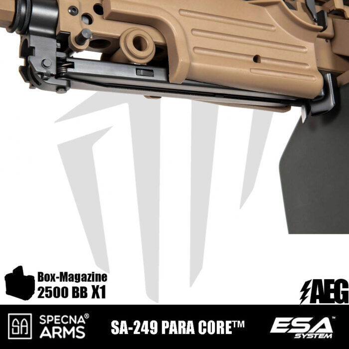 Specna Arms SA-249 PARA CORE™ LMG Airsoft Tüfeği - Tan