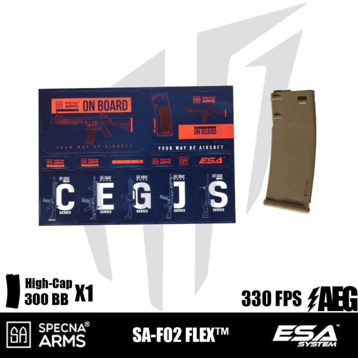 Specna Arms SA-F02 FLEX Airsoft Tüfeği – Yarım Tan