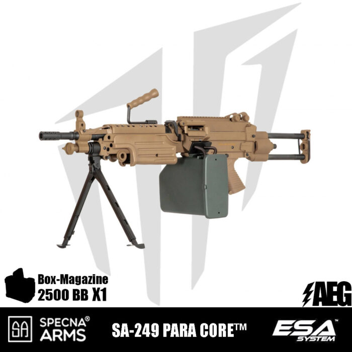 Specna Arms SA-249 PARA CORE™ LMG Airsoft Tüfeği - Tan