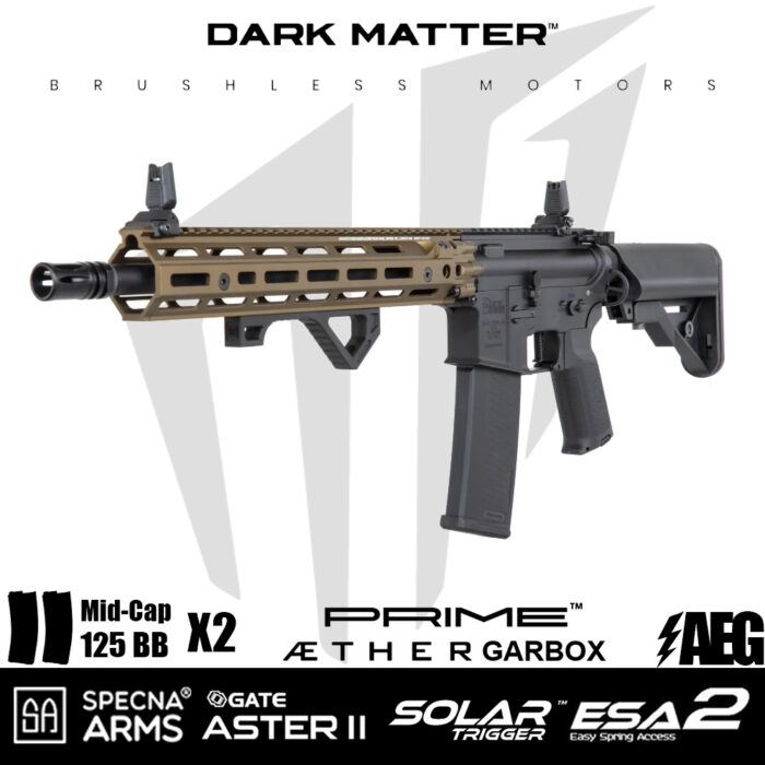 Specna Arms Daniel Defense® RIS III 12.5'' SA-P28 Prime™ Aster II ETU Fırçasız Motor Airsoft tüfeği - Chaos Bronz