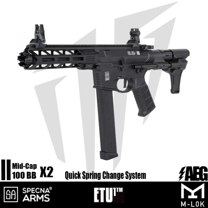 Specna Arms SA-X10 EDGE™ Airsoft Tüfeği – (30 rps) – Siyah