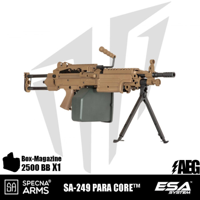 Specna Arms SA-249 PARA CORE™ LMG Airsoft Tüfeği - Tan