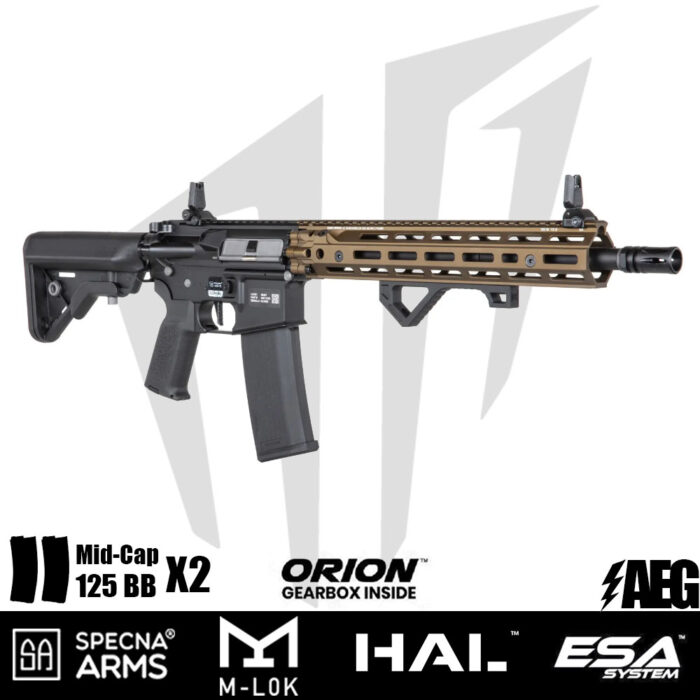 Specna Arms Daniel Defense® SA-E28 RIS III 14.5'' EDGE™ HAL ETU™ Airsoft Tüfeği - Chaos Bronz