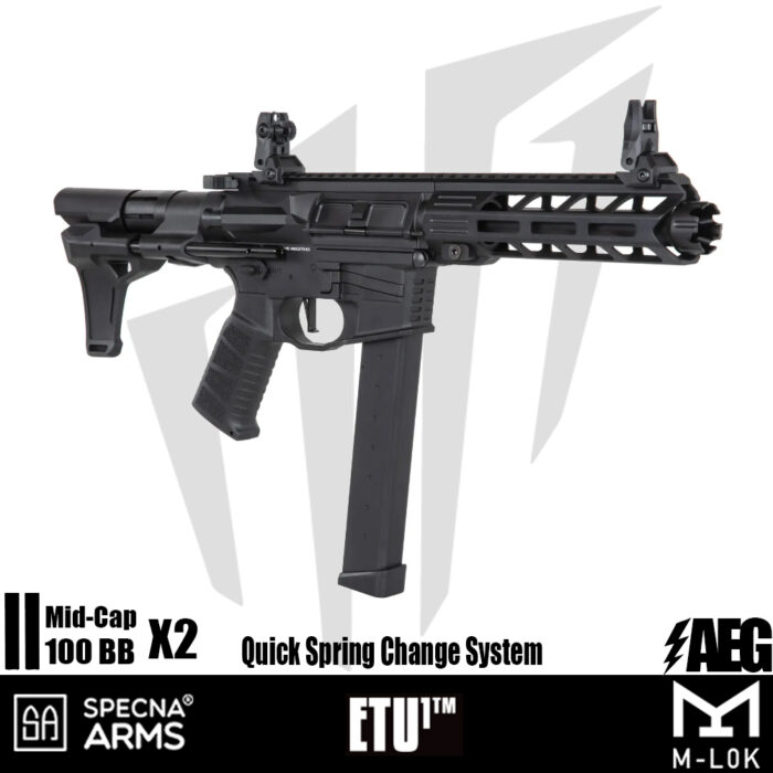 Specna Arms SA-X10 EDGE™ Airsoft Tüfeği – (30 rps) – Siyah