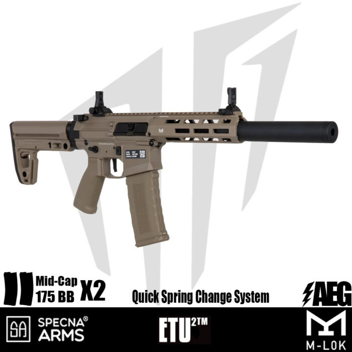 Specna Arms SA-F21 FLEX™ ETU2™ Airsoft Tüfeği – Tan