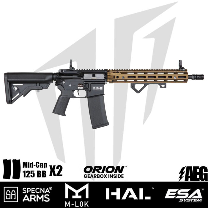 Specna Arms Daniel Defense® SA-E28 RIS III 14.5'' EDGE™ HAL ETU™ Airsoft Tüfeği - Chaos Bronz