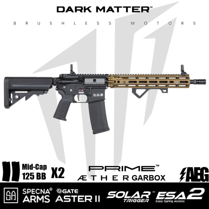 Specna Arms Daniel Defense® RIS III 12.5'' SA-P28 Prime™ Aster II ETU Fırçasız Motor Airsoft tüfeği - Chaos Bronz