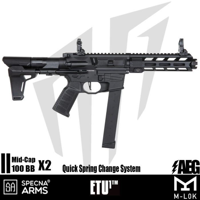 Specna Arms SA-X10 EDGE™ Airsoft Tüfeği – (30 rps) – Siyah