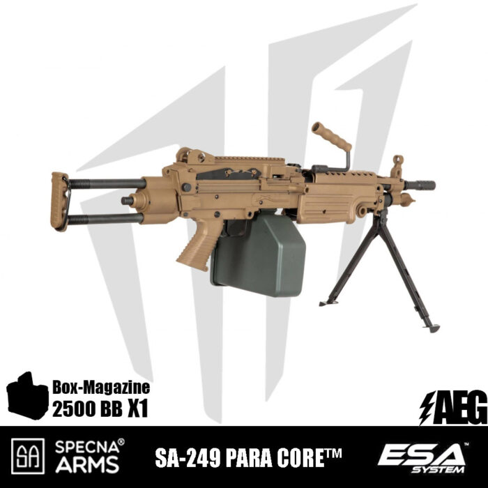 Specna Arms SA-249 PARA CORE™ LMG Airsoft Tüfeği - Tan