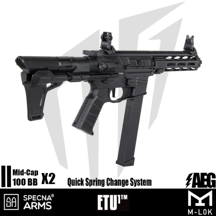 Specna Arms SA-X10 EDGE™ Airsoft Tüfeği – (30 rps) – Siyah