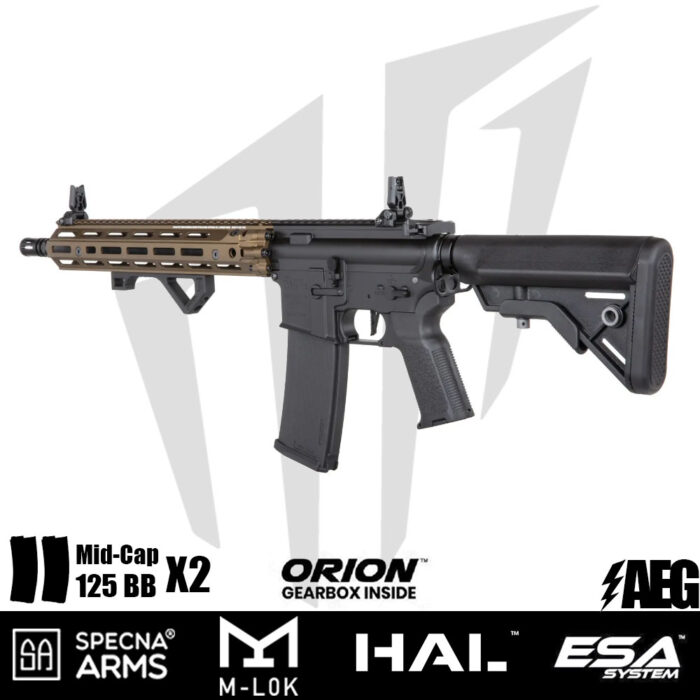 Specna Arms Daniel Defense® SA-E28 RIS III 14.5'' EDGE™ HAL ETU™ Airsoft Tüfeği - Chaos Bronz