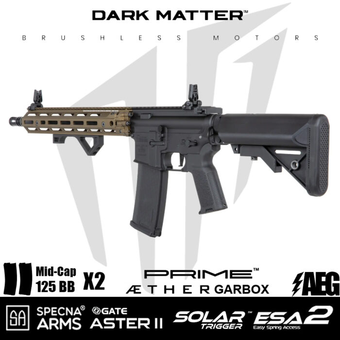 Specna Arms Daniel Defense® RIS III 12.5'' SA-P28 Prime™ Aster II ETU Fırçasız Motor Airsoft tüfeği - Chaos Bronz