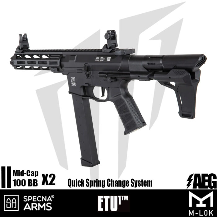 Specna Arms SA-X10 EDGE™ Airsoft Tüfeği – (30 rps) – Siyah