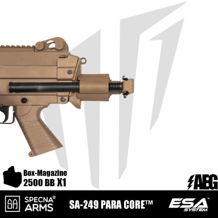 Specna Arms SA-249 PARA CORE™ LMG Airsoft Tüfeği - Tan