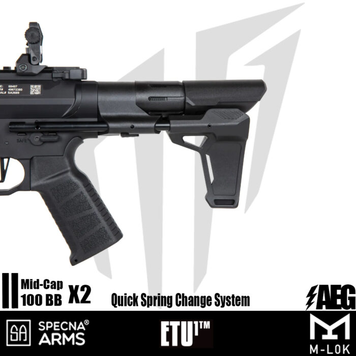 Specna Arms SA-X10 EDGE™ Airsoft Tüfeği – (30 rps) – Siyah