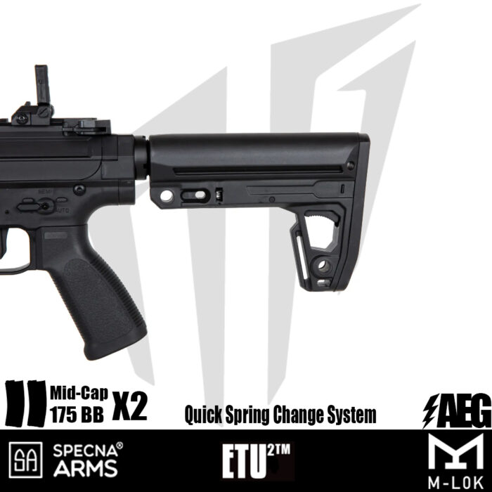 Specna Arms SA-F20 FLEX™ ETU2™ Airsoft Tüfeği – Siyah