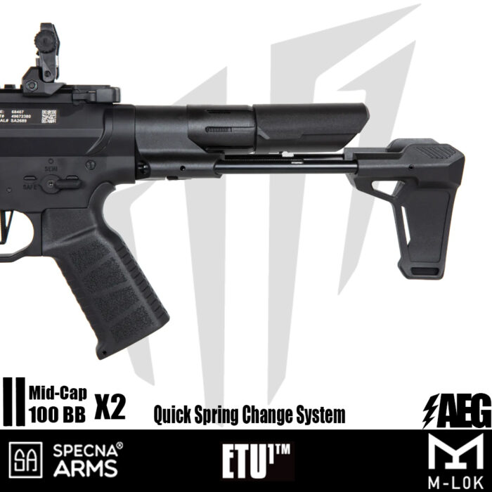 Specna Arms SA-X10 EDGE™ Airsoft Tüfeği – (30 rps) – Siyah