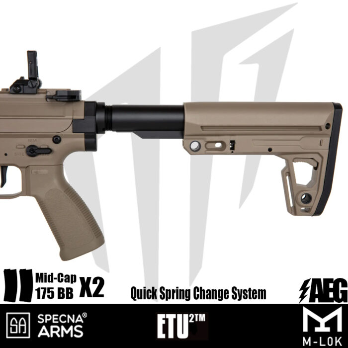 Specna Arms SA-F20 FLEX™ ETU2™ Airsoft Tüfeği – Tan