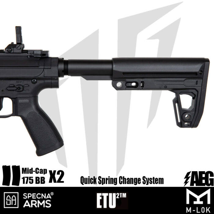 Specna Arms SA-F20 FLEX™ ETU2™ Airsoft Tüfeği – Siyah