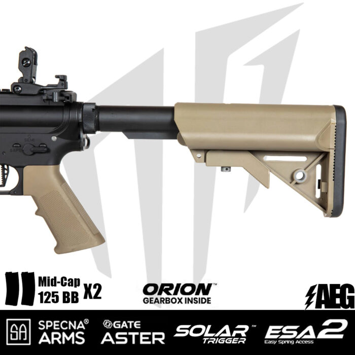 Specna Arms Daniel Defence® MK18 SA-E19 EDGE 2.0™GATE ASTER Airsoft Tüfeği – Chaos Bronz