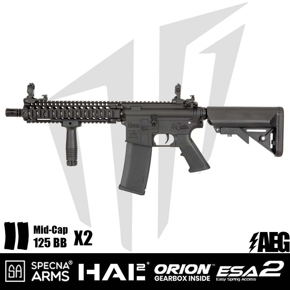 Specna Arms Daniel Defense® MK18 SA-E19 EDGE™ HAL² ™ Airsoft Tüfeği – Siyah