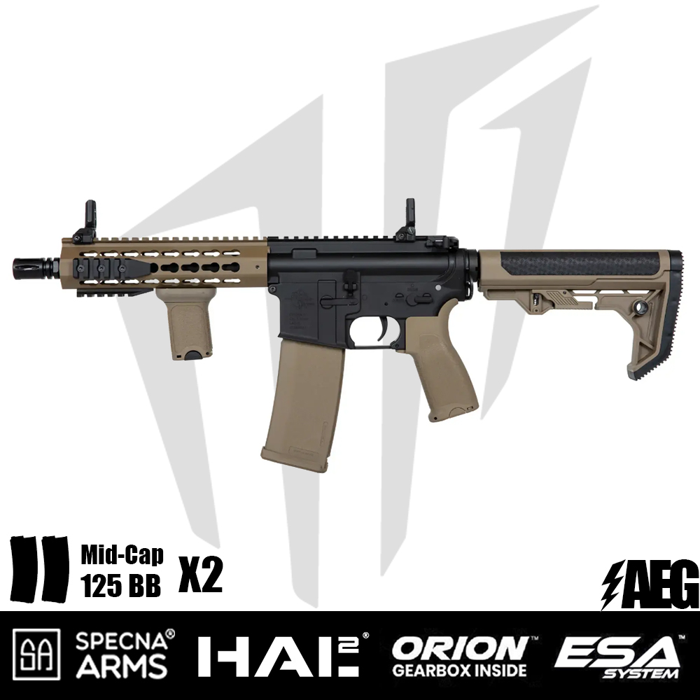 Specna Arms SA-E08 EDGE™ Light Ops Dipçik HAL²™ Airsoft Tüfeği - Half-Tan