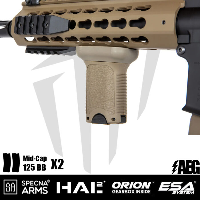 Specna Arms SA-E08 EDGE™ Light Ops Dipçik HAL²™ Airsoft Tüfeği - Half-Tan