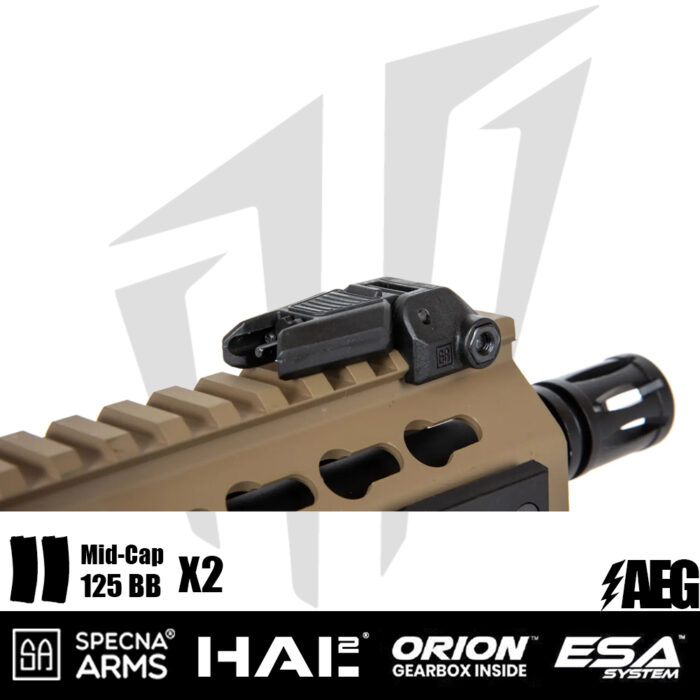 Specna Arms SA-E08 EDGE™ Light Ops Dipçik HAL²™ Airsoft Tüfeği - Half-Tan