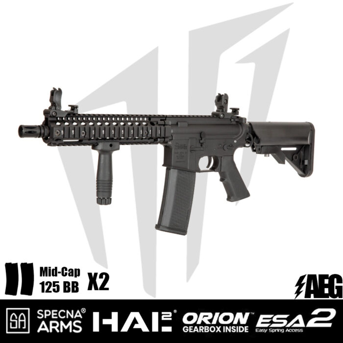 Specna Arms Daniel Defense® MK18 SA-E19 EDGE™ HAL² ™ Airsoft Tüfeği – Siyah