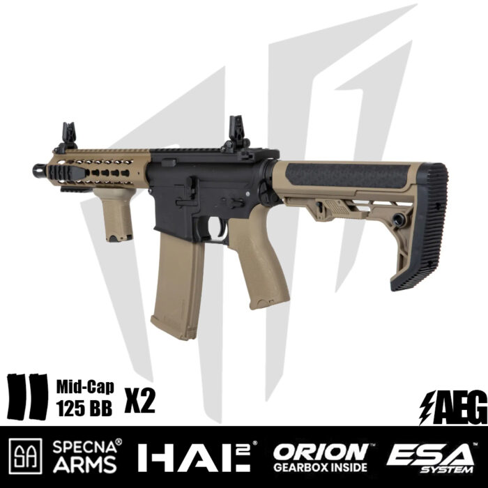 Specna Arms SA-E08 EDGE™ Light Ops Dipçik HAL²™ Airsoft Tüfeği - Half-Tan