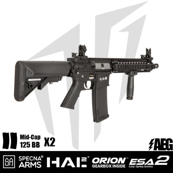 Specna Arms Daniel Defense® MK18 SA-E19 EDGE™ HAL² ™ Airsoft Tüfeği – Siyah