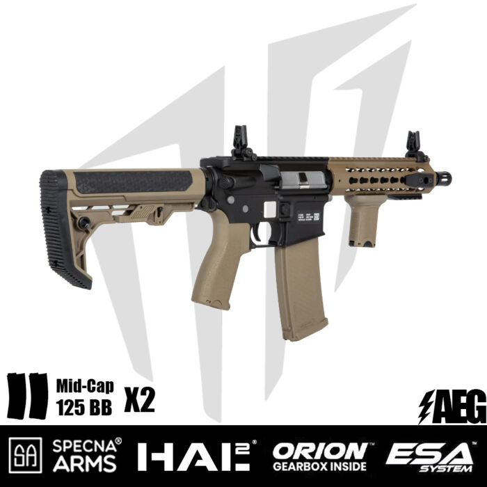 Specna Arms SA-E08 EDGE™ Light Ops Dipçik HAL²™ Airsoft Tüfeği - Half-Tan