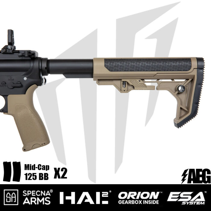 Specna Arms SA-E08 EDGE™ Light Ops Dipçik HAL²™ Airsoft Tüfeği - Half-Tan