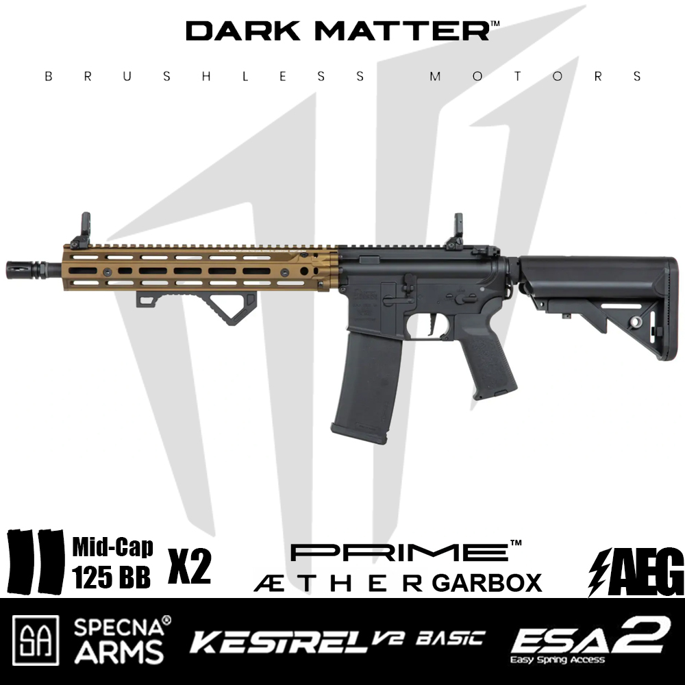 Specna Arms Daniel Defense® RIS III 12.5'' SA-P28 Prime™ Kestrel™ ETU Fırçasız Motor Airsoft tüfeği – Chaos Bronz