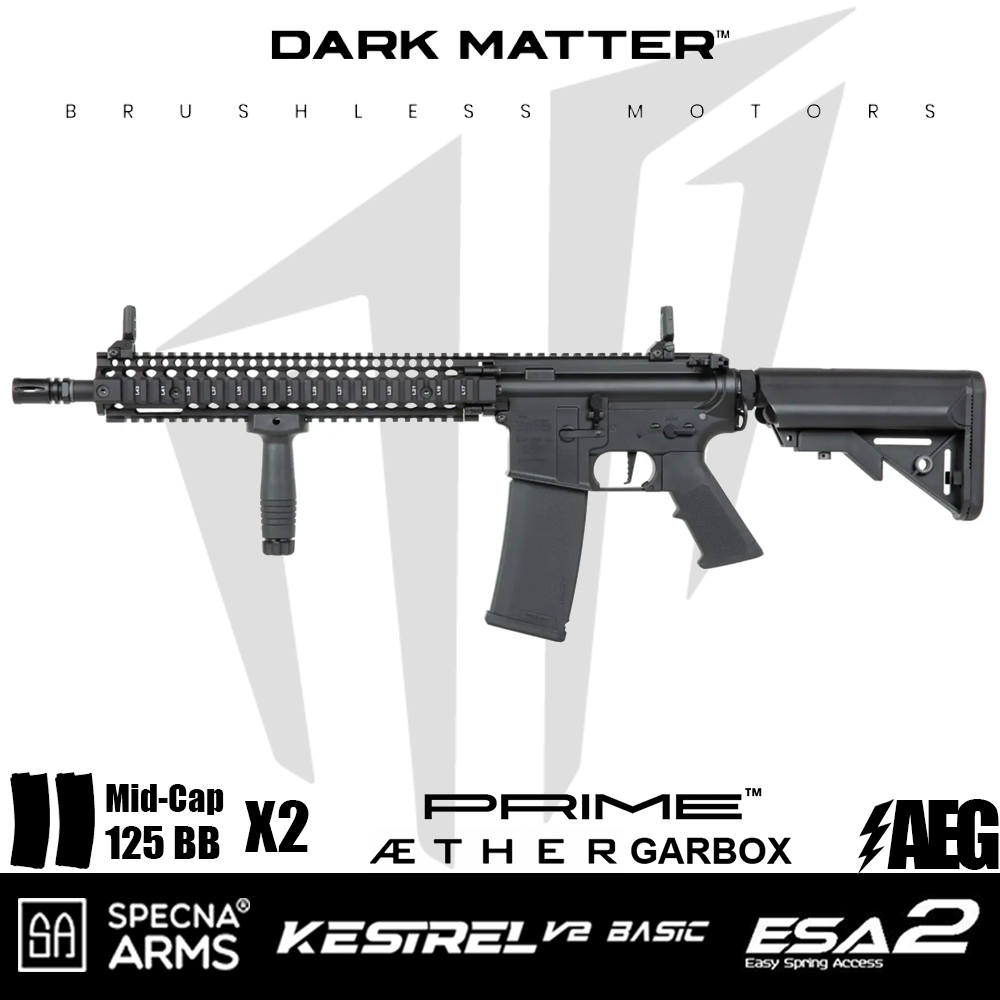 Specna Arms Daniel Defense® MK18 SA-P26 Prime™ Kestrel™ ETU Fırçasız Motor Airsoft tüfeği – Siyah