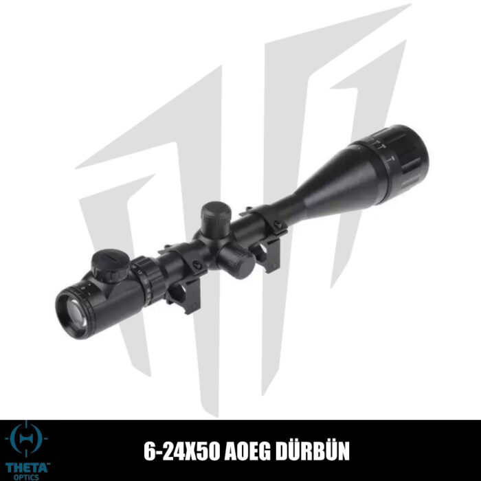 Theta Optics 6-24X50 AOEG Dürbün - Siyah