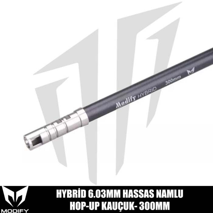 Modify Hybrid Hassas İç Namlu + Hop-Up kauçuk 6,03 mm – 300 mm