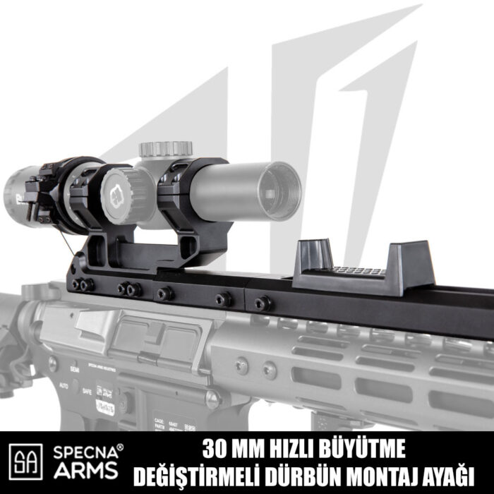 Specna Arms 30MM Hızlı Büyütme Değiştirmeli Dürbün Montaj Ayağı - Siyah