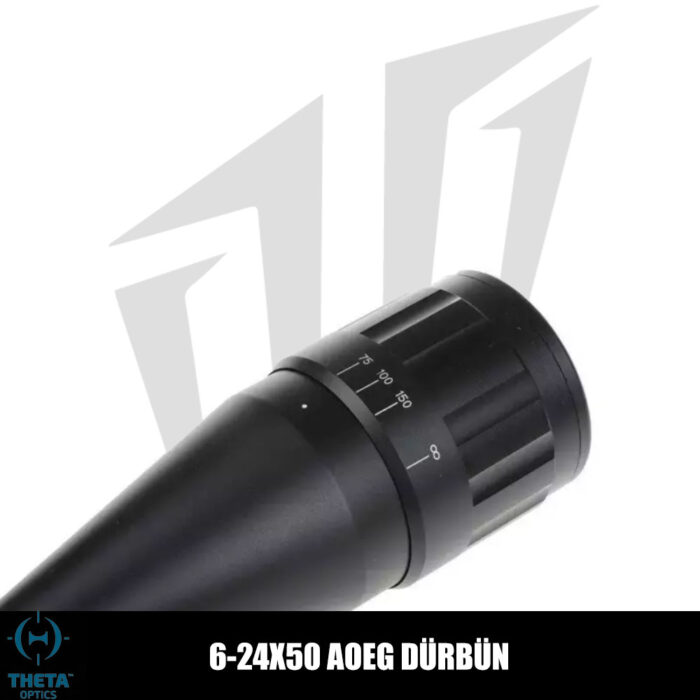 Theta Optics 6-24X50 AOEG Dürbün - Siyah