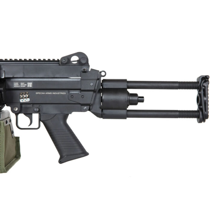 Specna Arms SA-F249 PARA FLEX™ GATE X-ASR™ Airsoft Tüfeği – Siyah